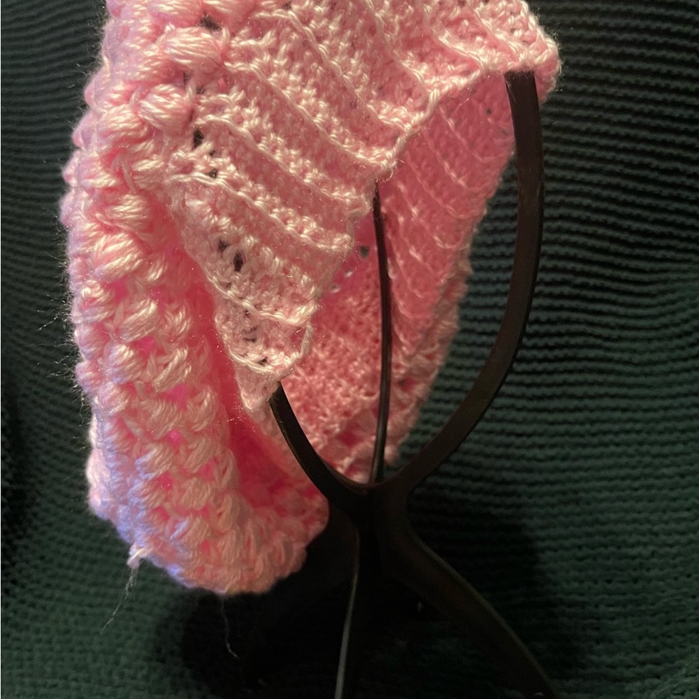 Pink Crochet Women's slouch Hat